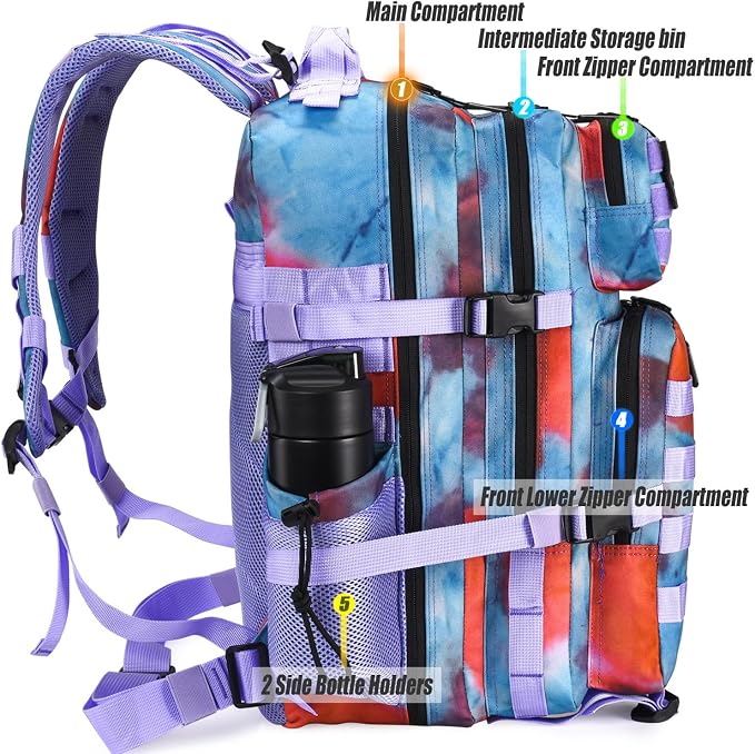 45L Tactical Backpack for Men Women, Military Assault Pack - Image 6