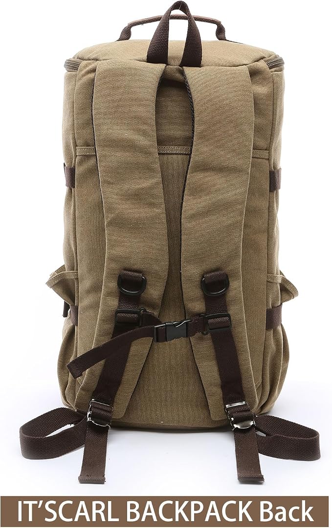 IT'SCARL Large backpack for men, Travel backpack, Carry on, Canvas big bag - Image 8