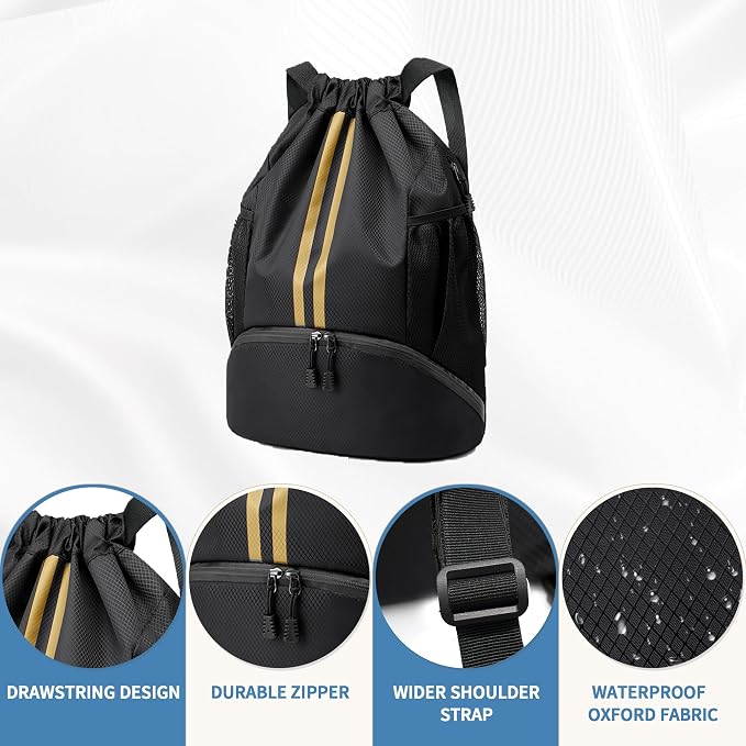 JELUTAR Drawstring Backpack Gym Bag - Image 5