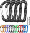 Gabbro Carabiner Clips Heavy Duty 12kN, Wiregate Aluminum Lightweight Caribeener by Gabbro