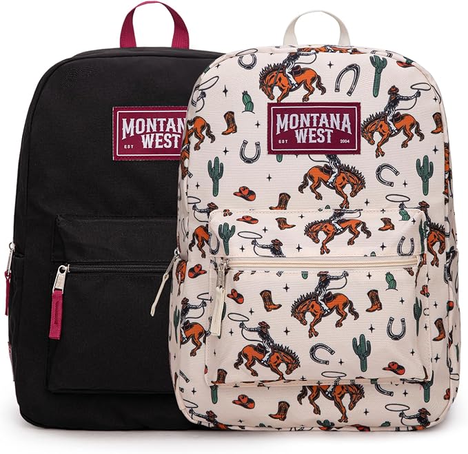 Montana West Backpack for Women Men 2 PCS Lightweight College Bookbags Casual by THEOFFICIALMONTANAWEST