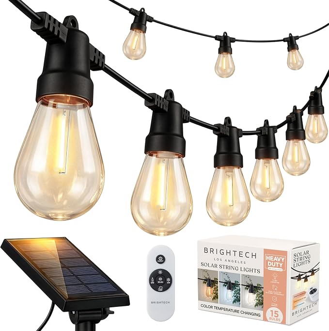 Brightech 48 FT Ambience Pro Outdoor Solar String Lights by Brightech