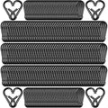 200 Pack 1.57" Heavy Duty Carabiner Clips, M4 Black Galvanized Steel Spring by SEUNGCH
