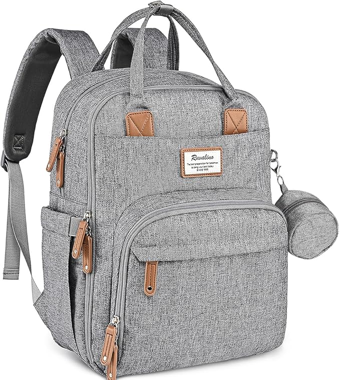 RUVALINO Diaper Bag Backpack-Expandable Baby Bag by RUVALINO
