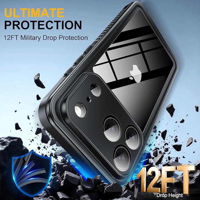 ANTSHARE for iPhone 17 Pro Case, IP68 Waterproof Shockproof Case, - 12 FT - Image 4