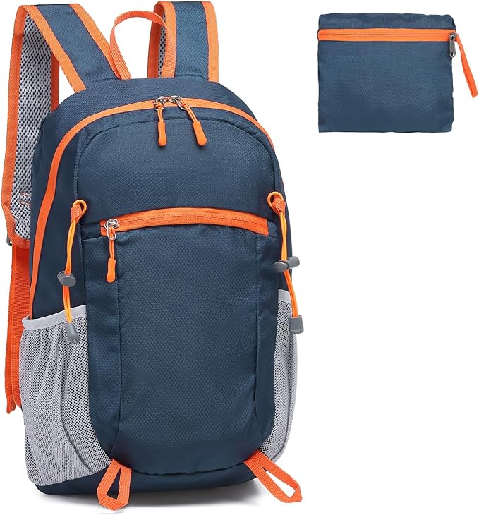 Hiking Daypack Packable, Camping Backpack Water Resistant Lightweight Polyester by SUIKIHUM