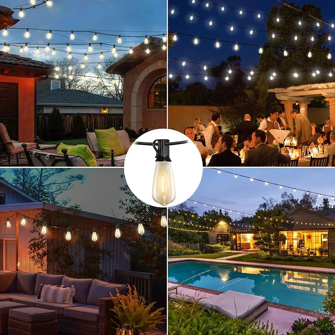 20FT LED Outdoor String Lights, Edison Lights Outdoor String - Image 8