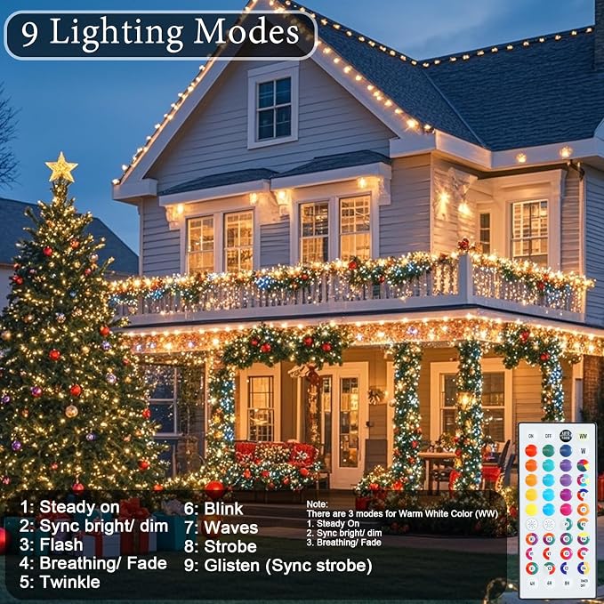Pooqla Color Changing Christmas String Lights - Image 6