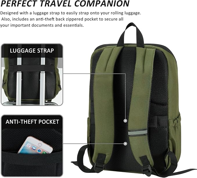 MAXTOP Deep Storage Laptop Backpack Business Anti-theft Backpacks College - Image 3