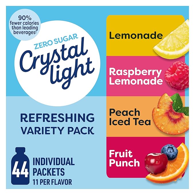 Crystal Light Refreshing Drink Mix Variety Pack, 44 Packets, by CrystalLight