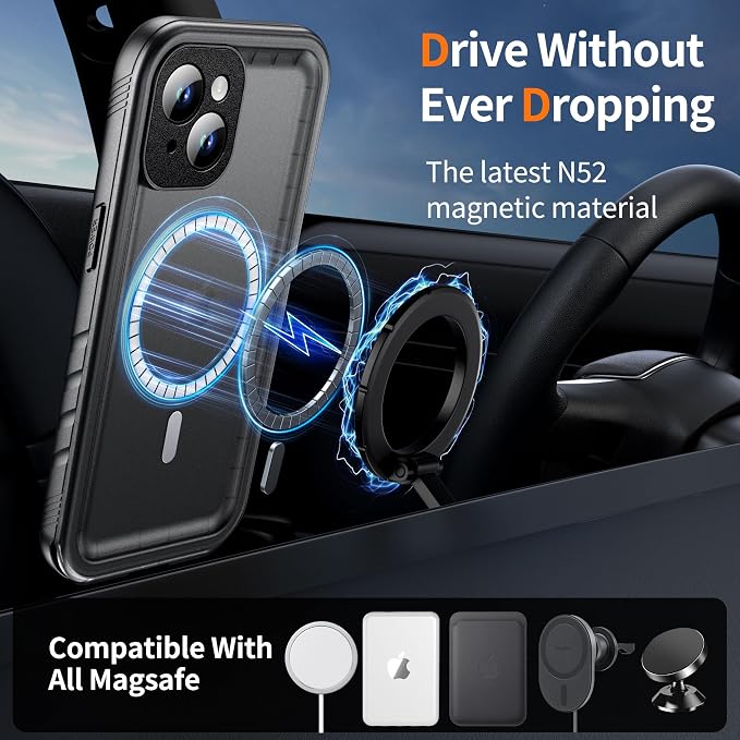 Cozycase for iPhone 13 Waterproof Shockproof Dustproof Case - Image 3