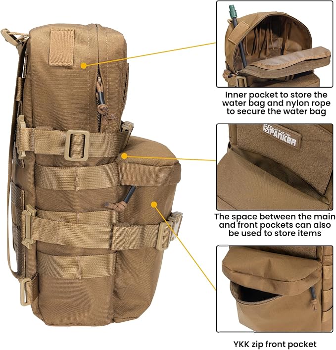EXCELLENT ELITE SPANKER Tactical MOLLE Hydration Backpack Water Bladder Carrier - Image 4
