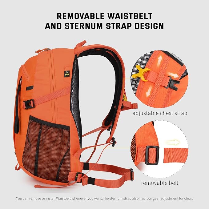 SKYSPER Small Hiking Backpack, 20L Lightweight Travel Backpacks Hiking Daypack - Image 3