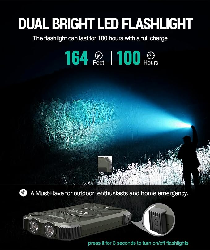 BLAVOR Solar Power Bank 10, Portable Wireless Charger, 20W Fast Charging - Image 8