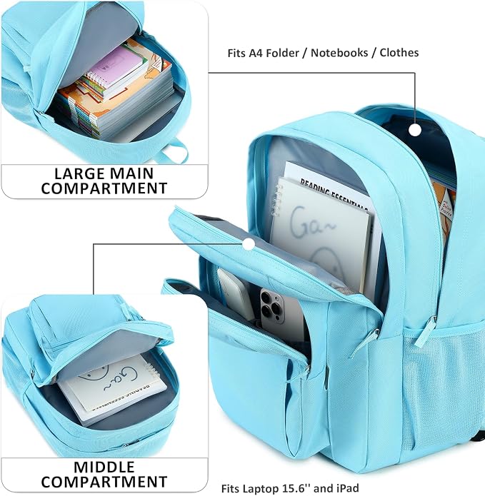 abshoo Classical Basic Travel Backpack - Image 2