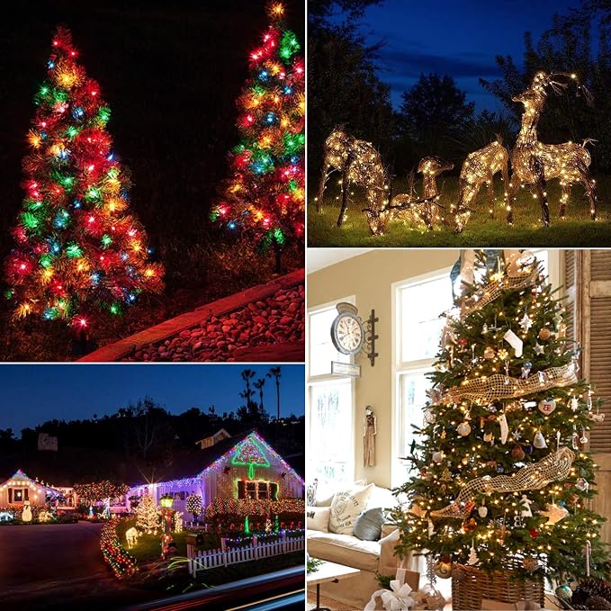 Christmas Mini String Lights Outdoor 4 Pack 17.7 Feet 50 Led 8 Modes Battery - Image 7