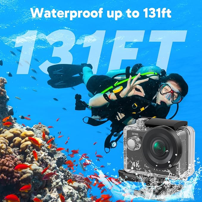 AKASO EK7000 4K30FPS 20MP WiFi Action Camera - Image 5
