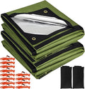 RedSwing 2-Pack Heavy Duty Survival Blanket, Waterproof Emergency Thermal Tarp by RedSwing