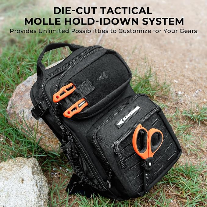 KastKing BlowBak Tactical Sling Tackle Bag-Lightweight Fishing Backpack Storge - Image 6
