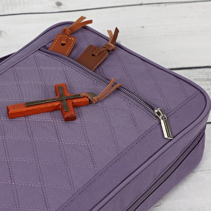 FINDCOZY Bible Cover for Women, Durable Carrying Book Case Church Bag for - Image 4