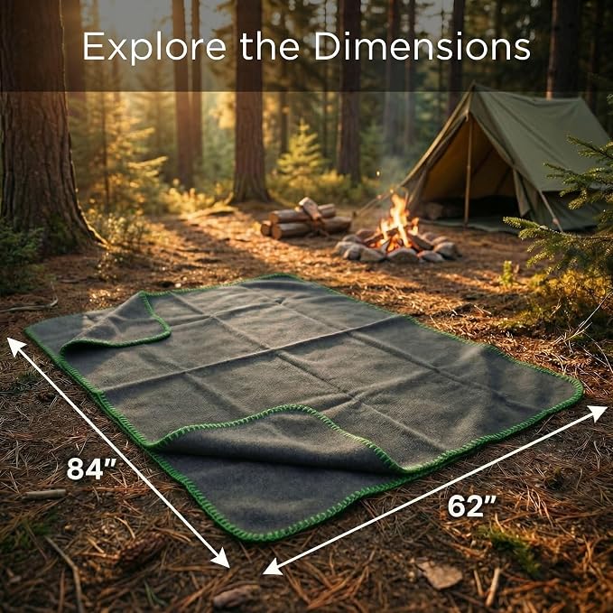 Wool Camping Blanket 10-Pack - Image 2