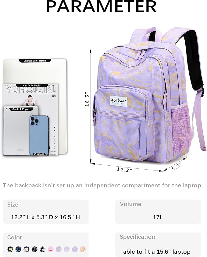 abshoo Classical Basic Travel Backpack - Image 6