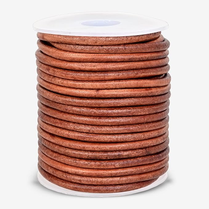 GENIQUE Real/Genuine Round Leather String Cord - Image 2