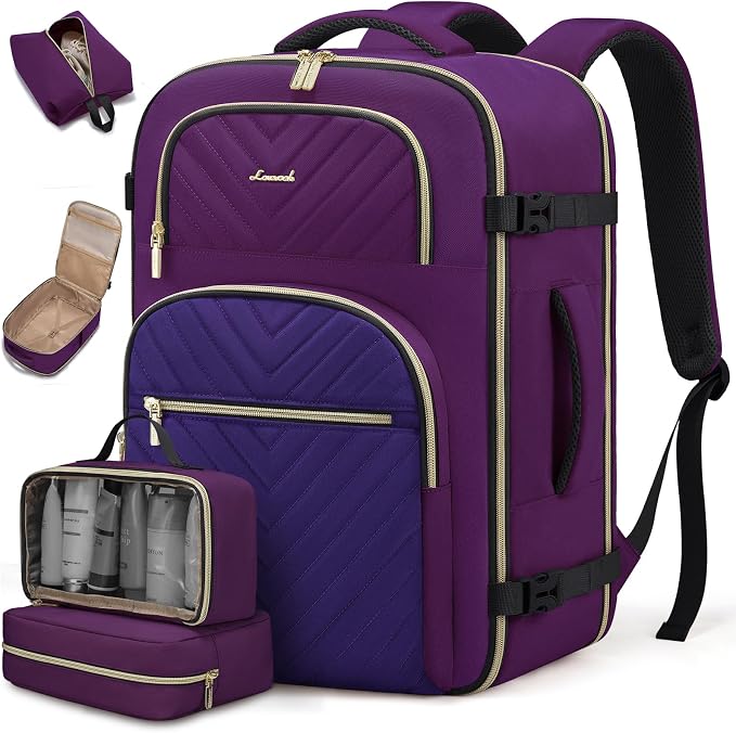 LOVEVOOK Travel Backpack Carry on Flight Approved 40L, Waterproof TSA Travel by LOVEVOOK
