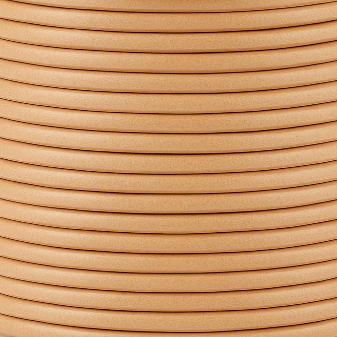 Mandala Crafts Round Genuine Tan Leather Cord - Image 3