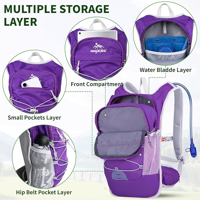 Hiking Backpack for Women & Men, Hydration Backpack - Image 4