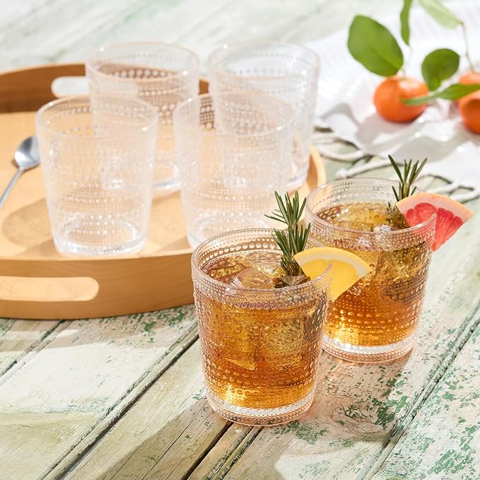 Santa Fe Clear Set of 6 Premium Acrylic DOF Glasses 16 oz – Unbreakable - Image 4