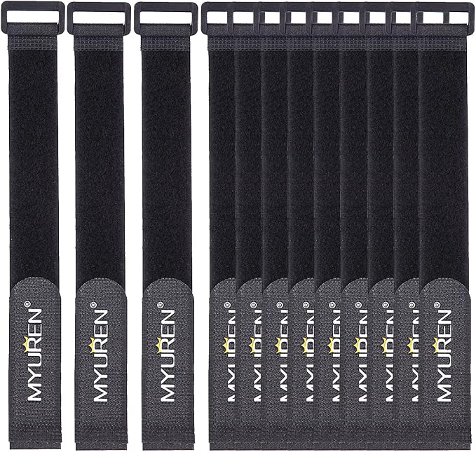 1"x 24"-12 Pack Reusable Fastening Cable Straps by MYUREN