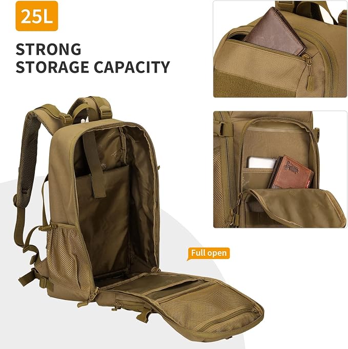 HUNTVP Tactical Backpack Military MOLLE Backpack Hunting Rucksack Gear Assault - Image 5