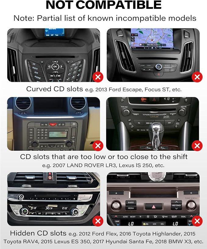 1Zero CD Slot Mount for CarPlay Screen, 360° Rotation Tool-Free Installation - Image 7