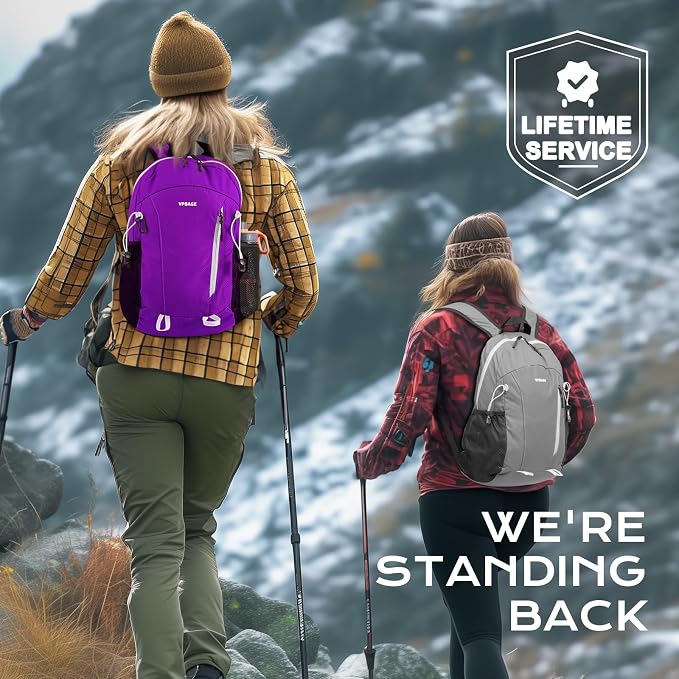 VPBAGE 15L Water-resistant Hiking Daypack, Small Backpack Travel Outdoor - Image 6