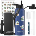 40oz Insulated Water Bottle, BPA Free&Leak Proof, Stainless Steel Water Flask by Watersy