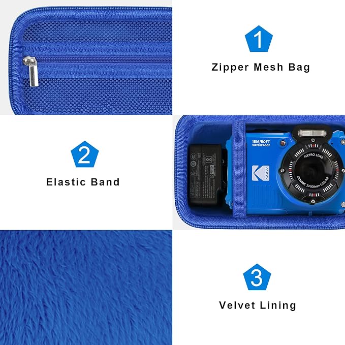 Canboc Carrying Case for KODAK PIXPRO WPZ2 Rugged Waterproof Digital Camera - Image 5