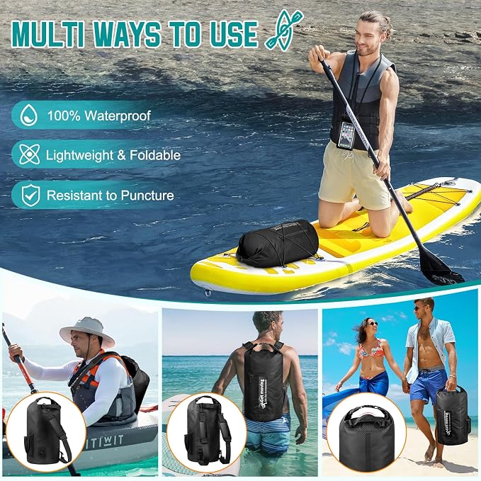 BKNOOU Dry Bag Waterproof Backpack - Image 5