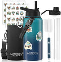 32oz Insulated Water Bottle, BPA Free&Leak Proof, Stainless Steel Water Flask by Watersy