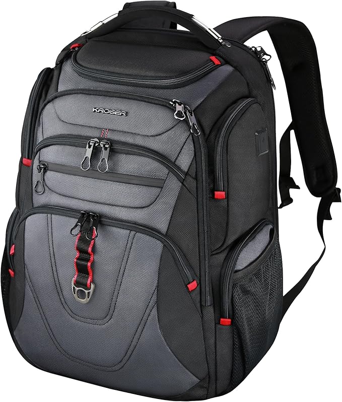 KROSER Friendly Travel Laptop Backpack 17.3 inch XXXL Gaming Backpack by KROSER