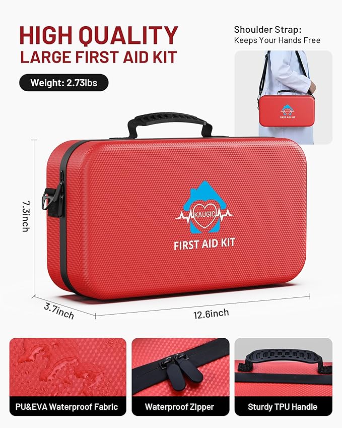 500 Pcs First Aid Kit for Travel/Camping/Businesses/Home/Car, Waterproof - Image 3
