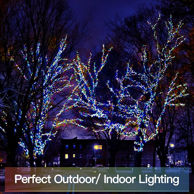suddus 66ft 200 LED Outdoor String Lights, Led Twinkle Lights - Image 8
