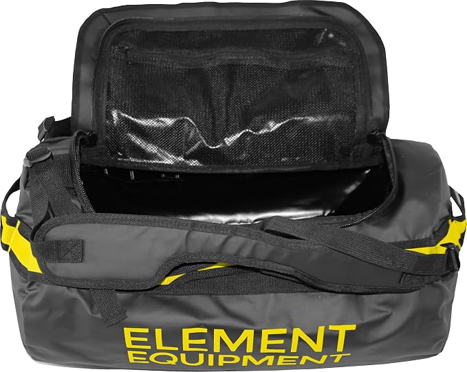 Element Equipment Trailhead Duffel Bag Shoulder Straps Waterproof Black/Yellow - Image 3