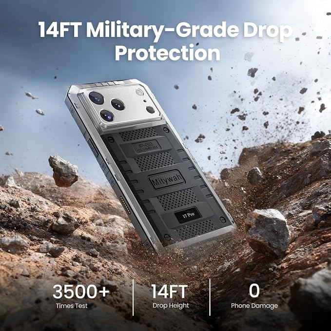 Mitywah Waterproof Case for iPhone 17 Pro, Rugged Metal Case - Image 4