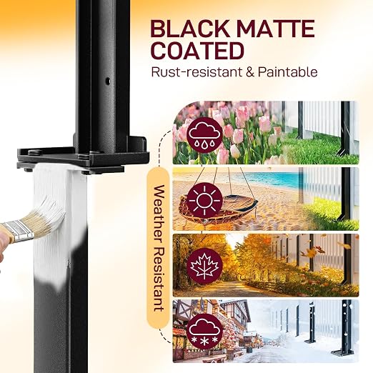Goovilla Fence Post Repair Kit, Robust Quick-Fix Wood Support - Image 4
