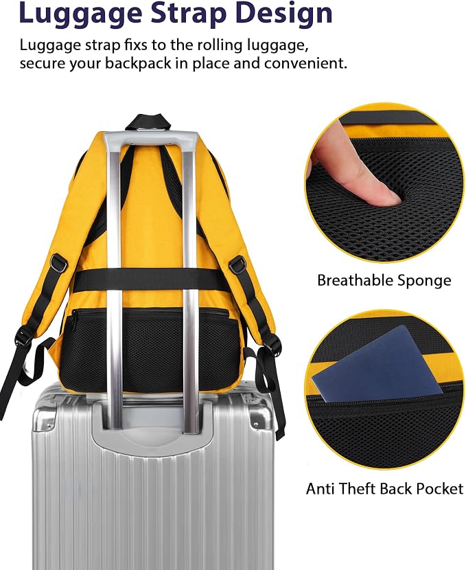 MATEIN 17 Inch Travel Backpack, Water Resistant Commute Work Carryon Bag - Image 3