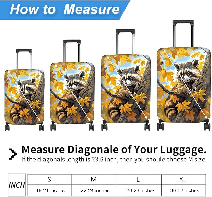 Luggage Cover Protector for 22-24 Inch Suitcases, TSA Approved Elastic Travel - Image 2
