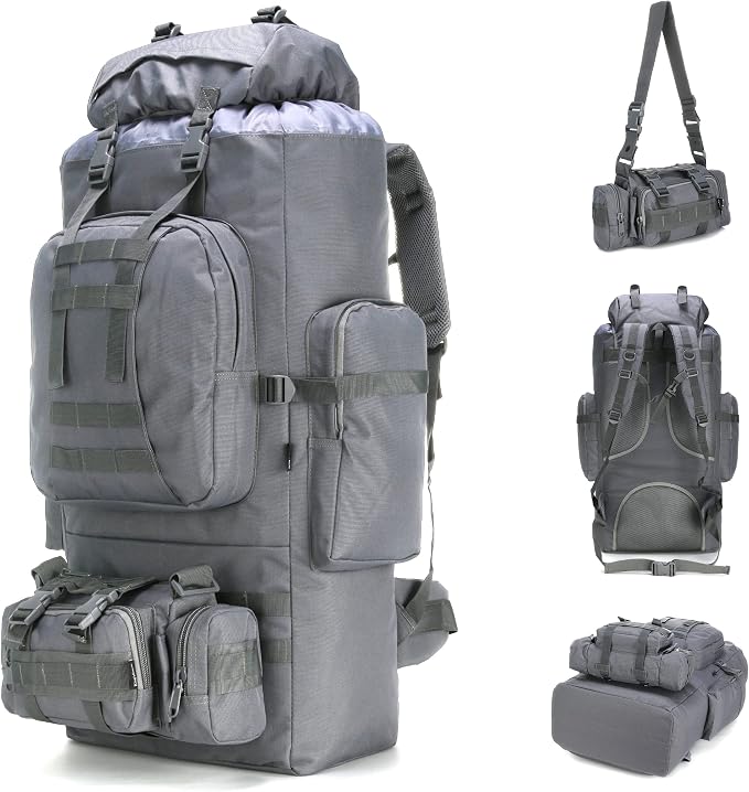 King'sGuard 100L Camping Hiking Backpack Molle Rucksack Military Camping by King%27sGuard