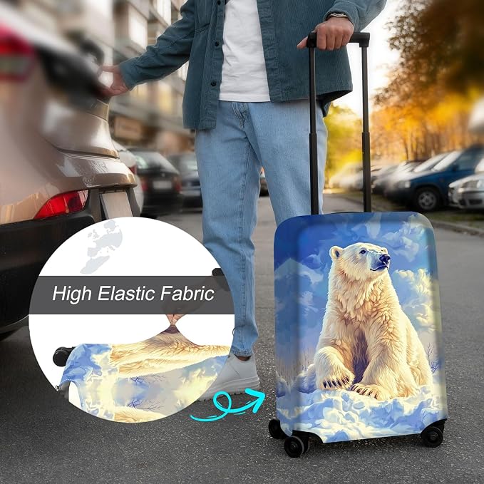Luggage Cover Protector for 26-28 Inch Suitcases, TSA Approved Elastic Travel - Image 4