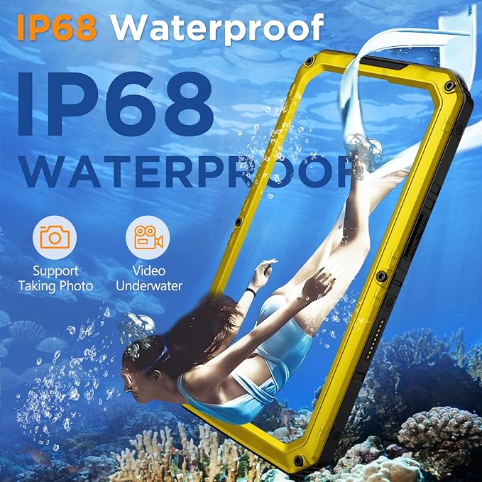 Mitywah Waterproof Case for iPhone 16 Pro, Shockproof Heavy Duty Case - Image 3